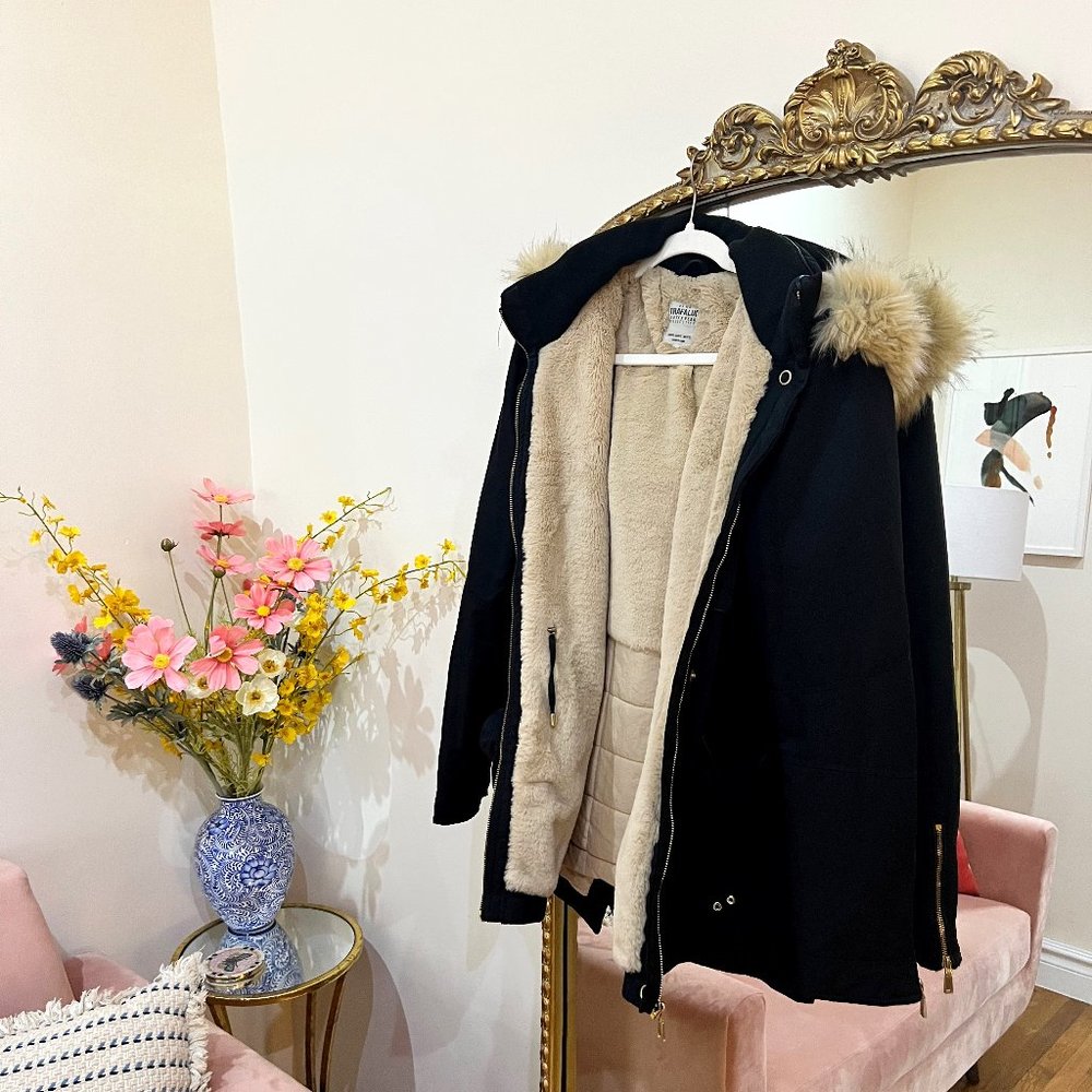 Zara Puffer Coat / Water Repellent / Size XL